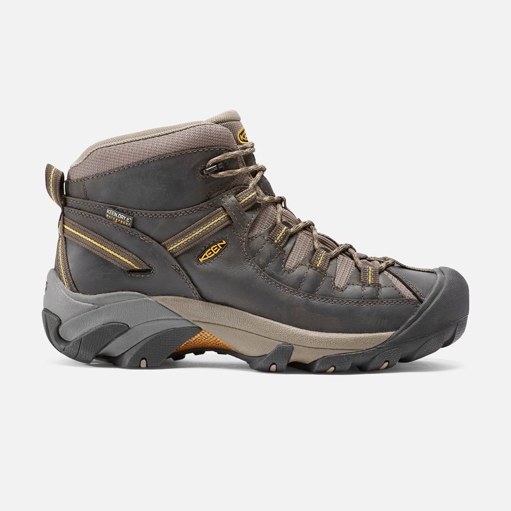 Keen Laarzen Heren Zwart Bruin - Targhee Ii Waterproof Mid - 05736-FWDG